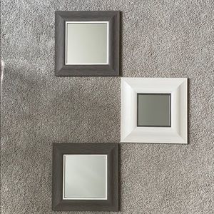 Three decorative mirrors